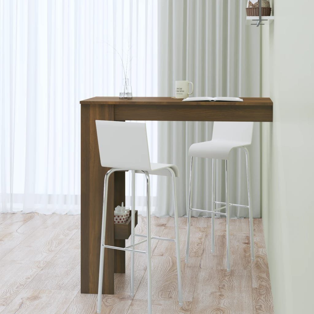 möbelando Tresentisch 3013730 (LxBxH: 45x102x103,5 cm), aus Holzwerkstoff in Braune Eichen-Optik