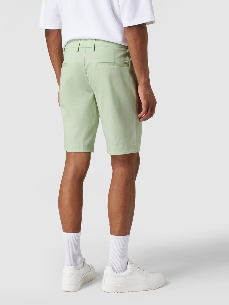 Slim Fit Shorts mit französischen Eingrifftaschen Modell 'Liem' in mint