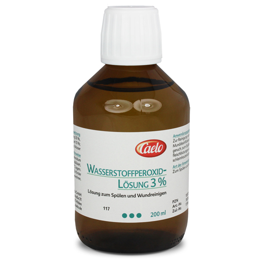 WASSERSTOFFPEROXID 3% Caelo Lsg.Standard Zul.  200 ml  Flüssigkeit