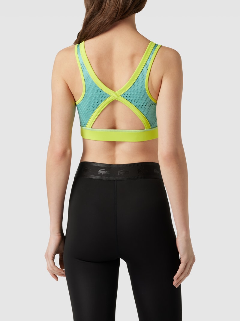 Bustier mit Logo-Detail in neon gelb
