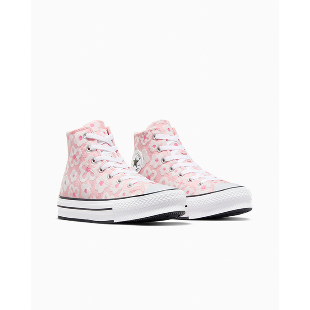 Converse Chuck Taylor All Star Lift Platform Flower Embroidery A06324C / pink