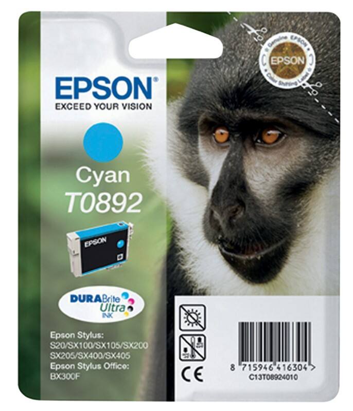 Epson T0892 Original Tintenpatrone C13T08924011 Cyan