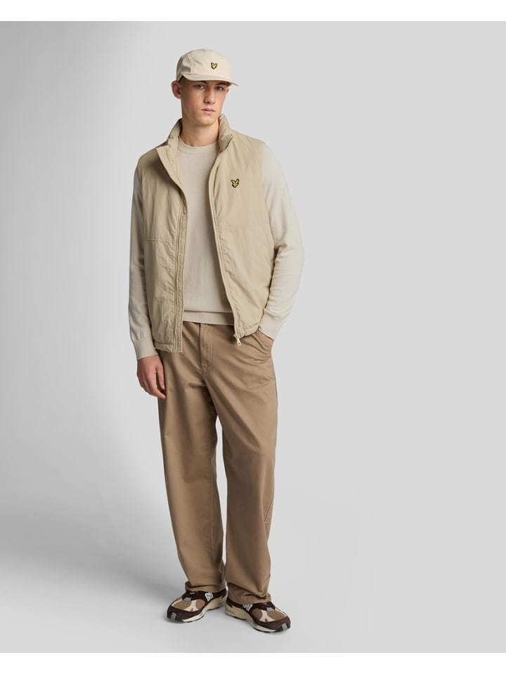 Lyle & Scott Strickpullover in Beige günstig kaufen