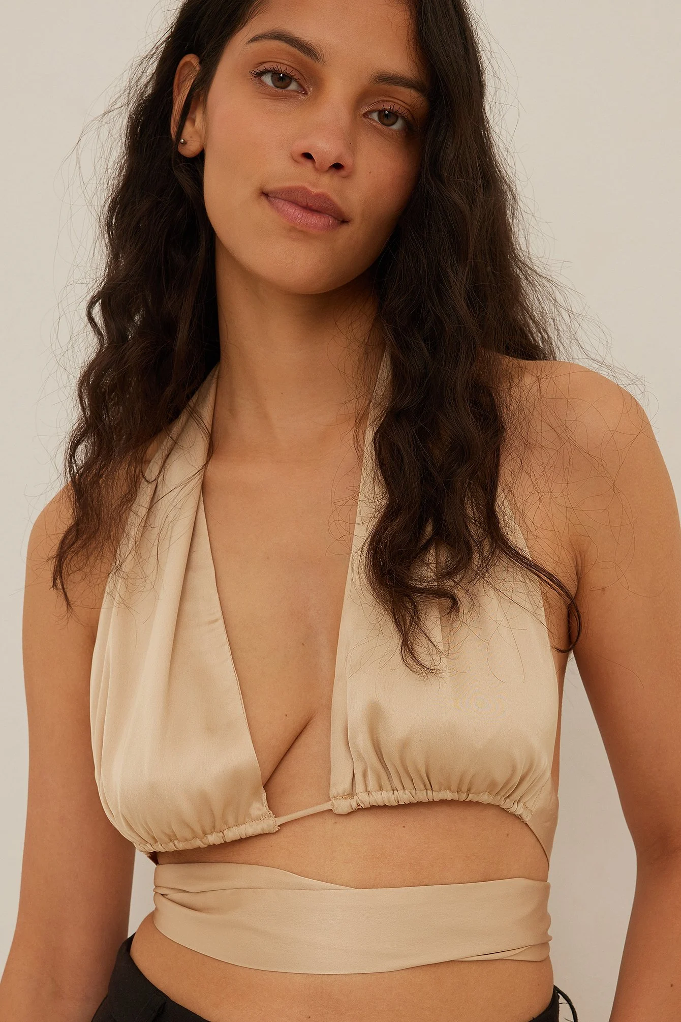 Tie Waist Satin Top