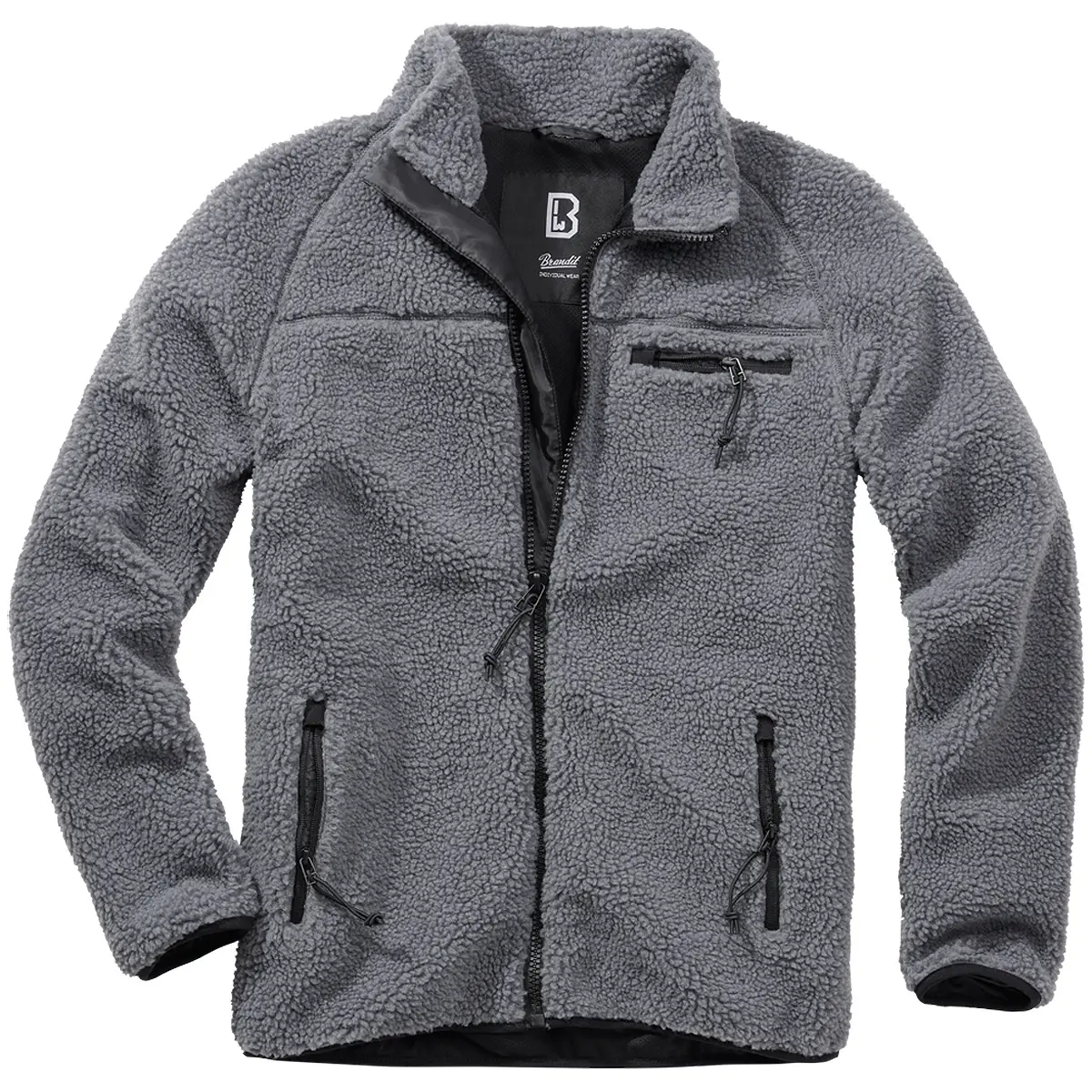 Teddyfleece Jacke anthrazit