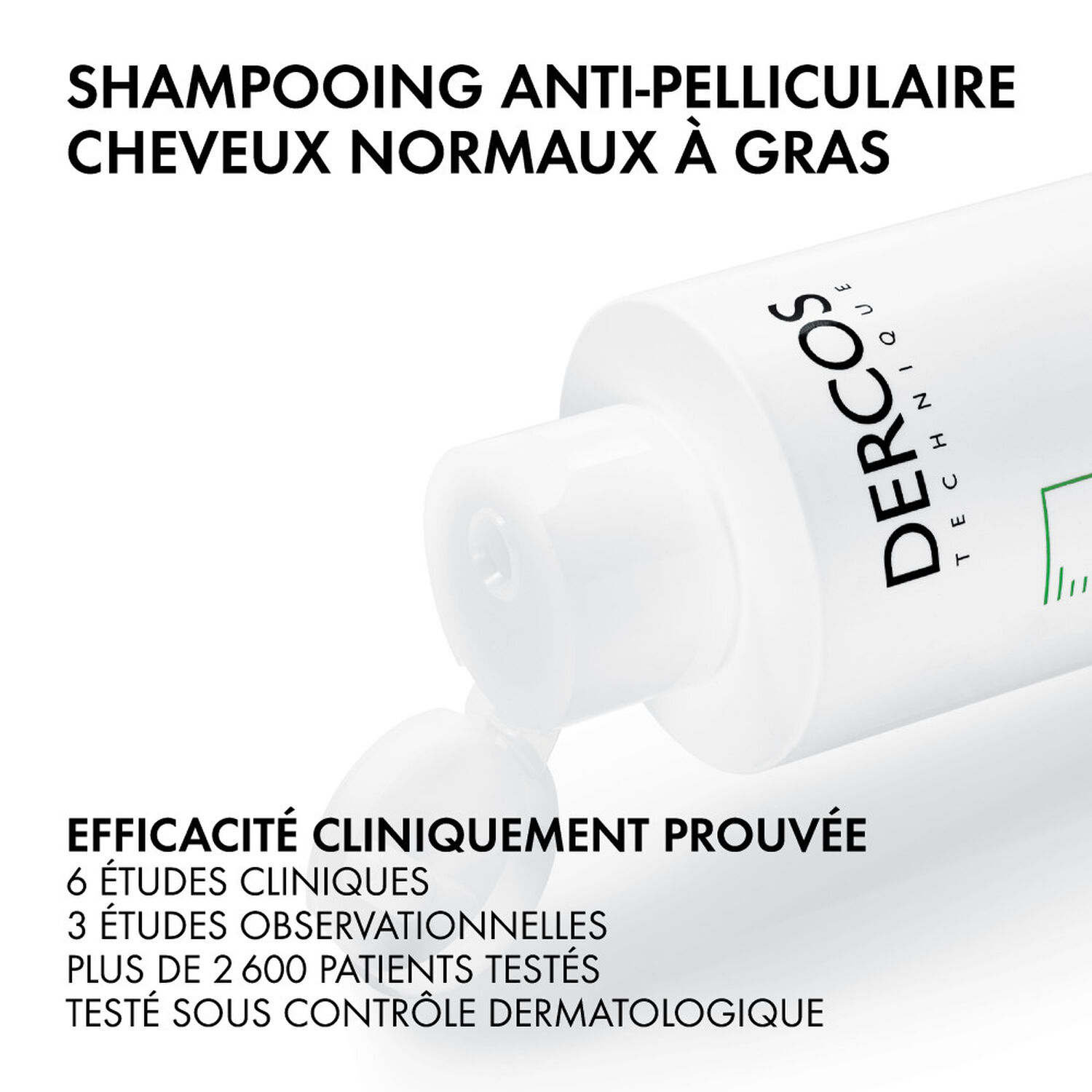 Vichy Dercos Technique Shampooing Anti-Pelliculaire - Cheveux Normaux à Gras