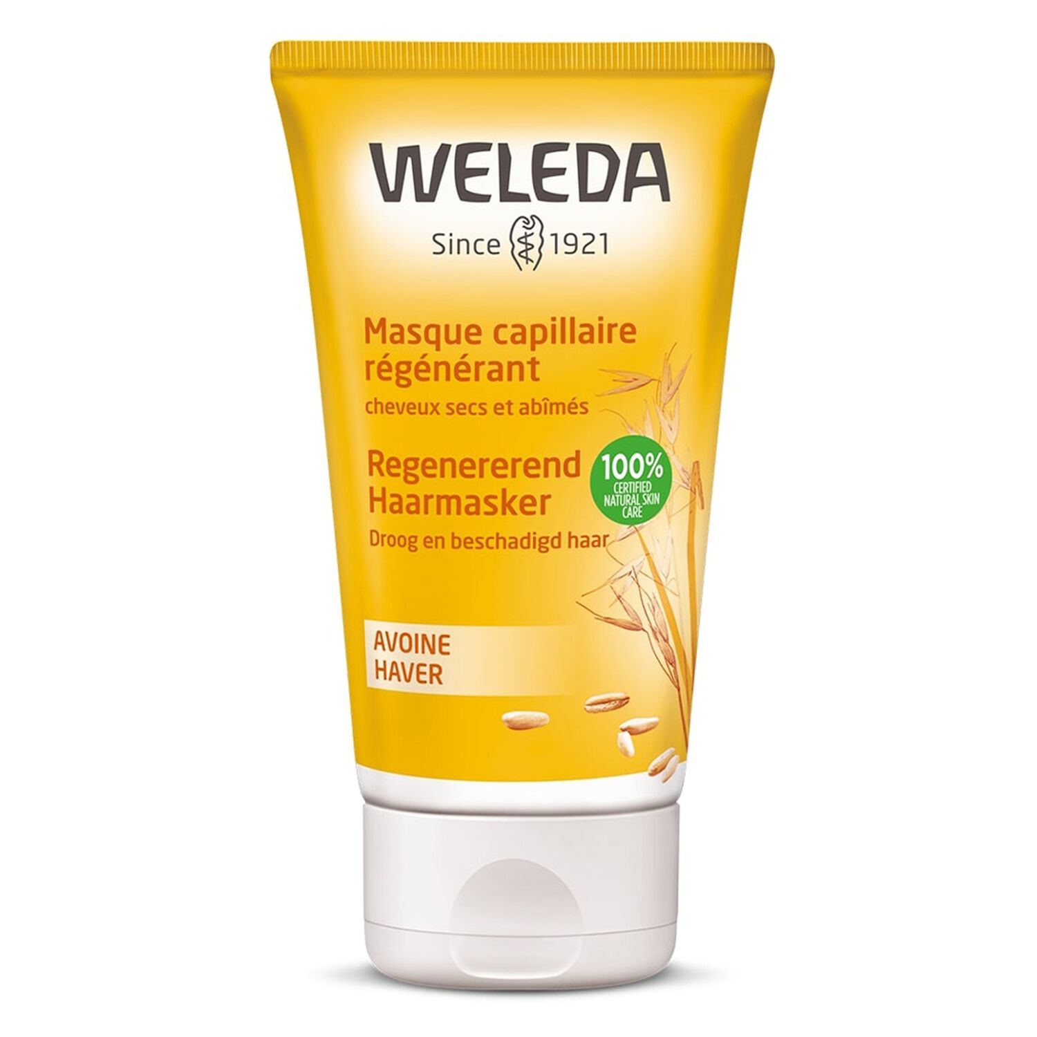 Weleda Avoine Masque Capillaire Régénérant - Cheveux Secs et Abîmés - 150 ml