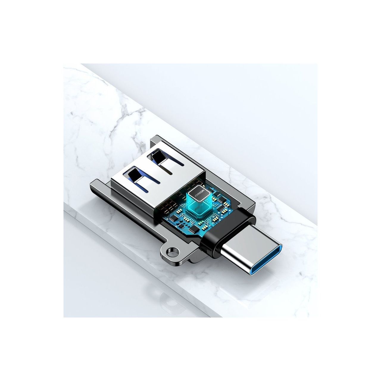 Joyroom Adapter USB 3.2 Gen 1 (männlich) - USB Typ C (weiblich) schwarz (S-H151 schwarz)