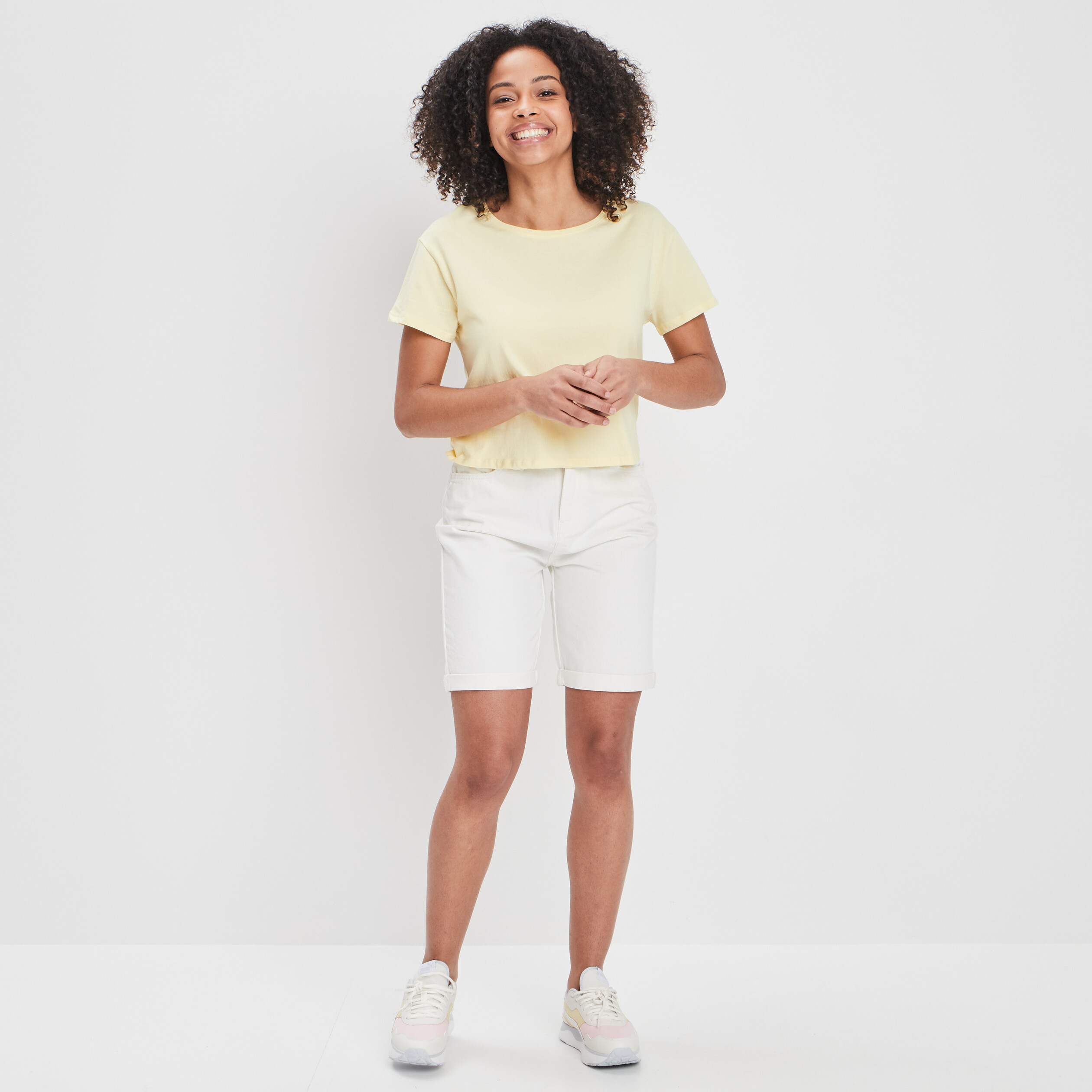 Bermuda droit sable femme | La Halle