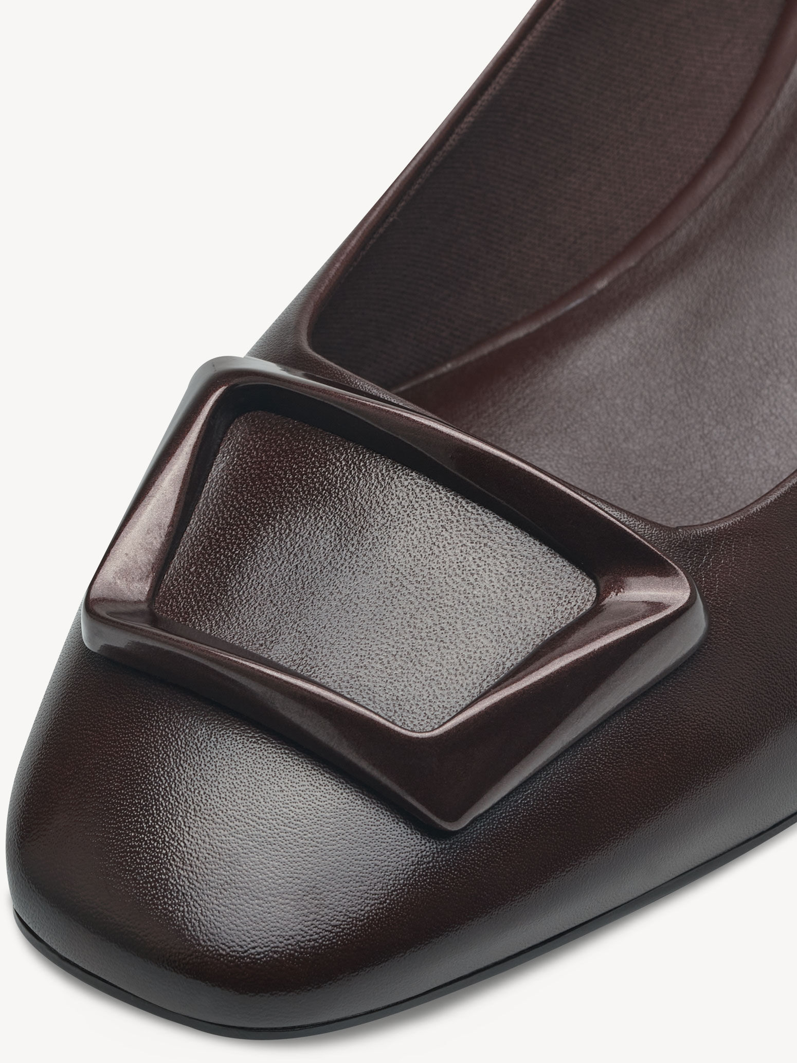Escarpin en cuir - marron