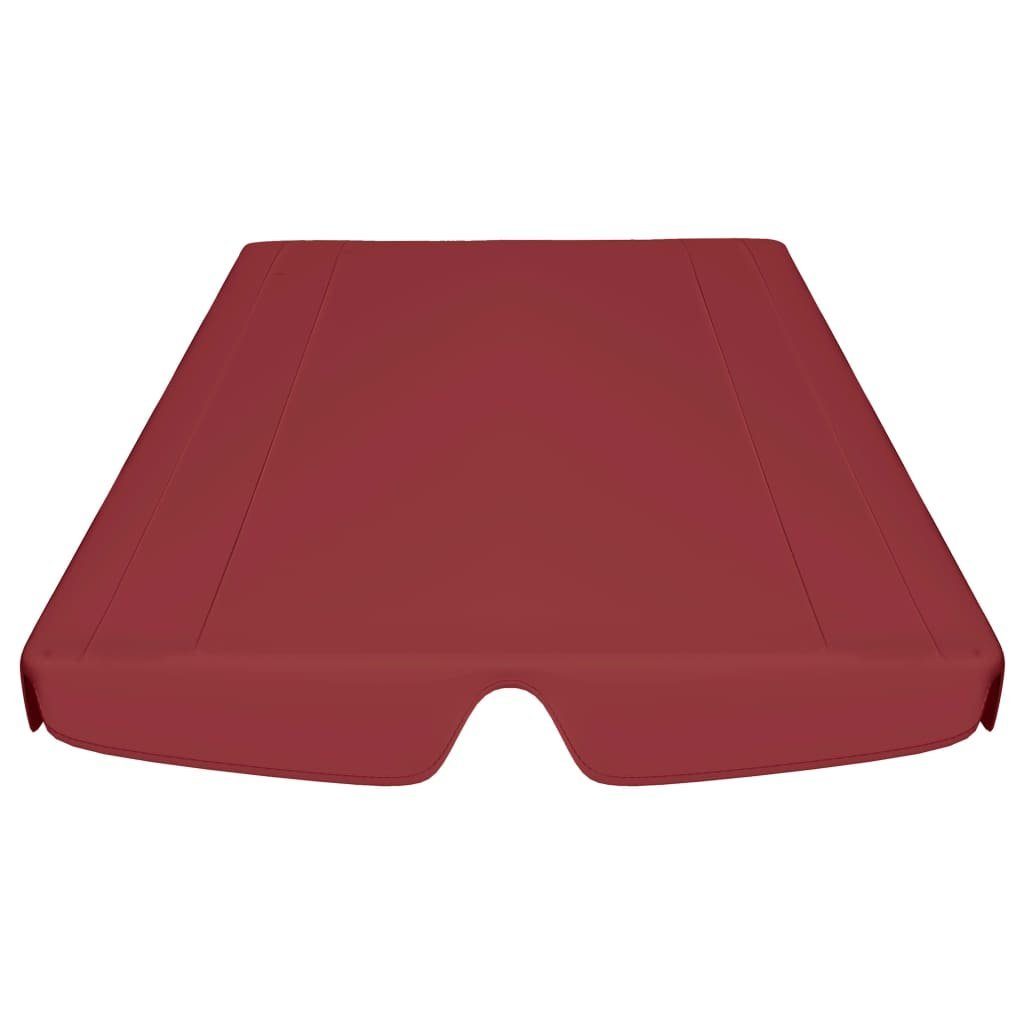 vidaXL Hollywoodschaukel Ersatzdach Stoff für Hollywoodschaukel Weinrot 150 130x70 105 cm Vol