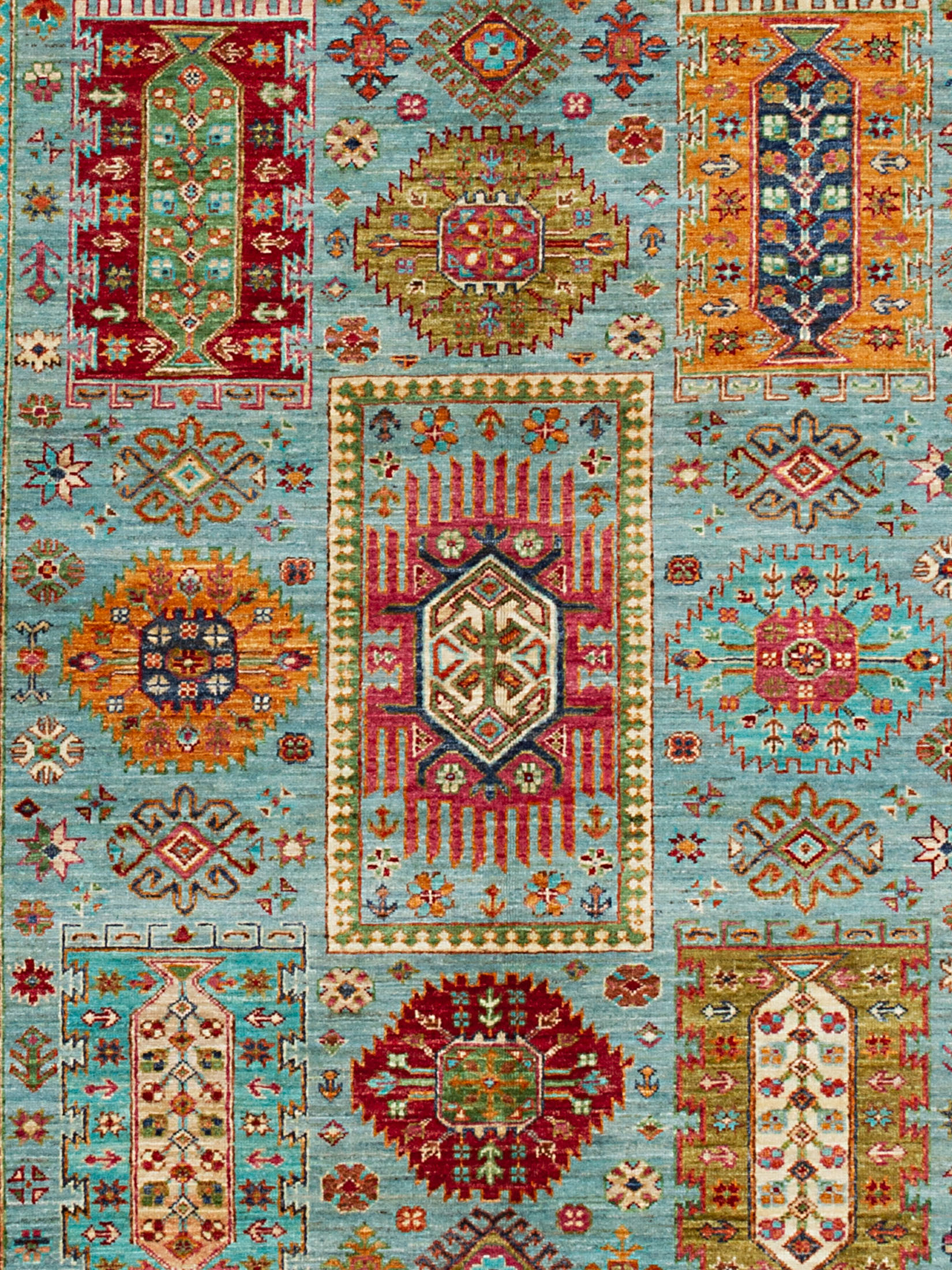 Kazak Ghazni ca. 176 x 254 cm, Unikat / Einzelstück