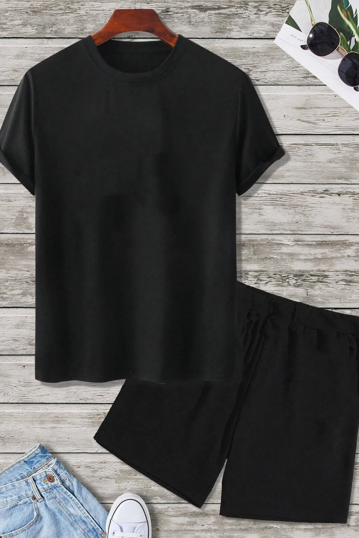 uyguntarz  Shorts-Set mit Tokoyaki-Print