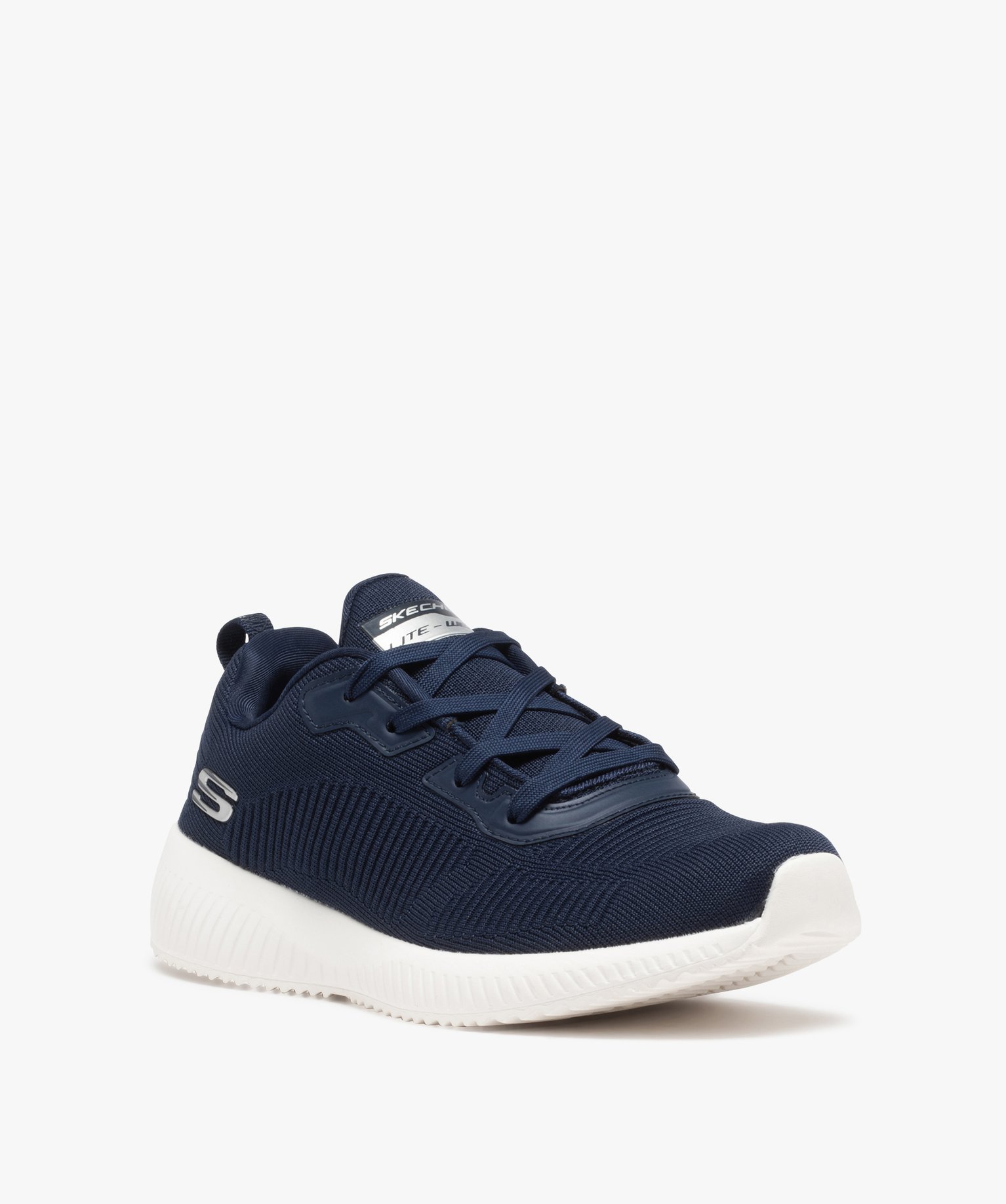 Baskets homme running en mesh uni – Skechers marine | GEMO
