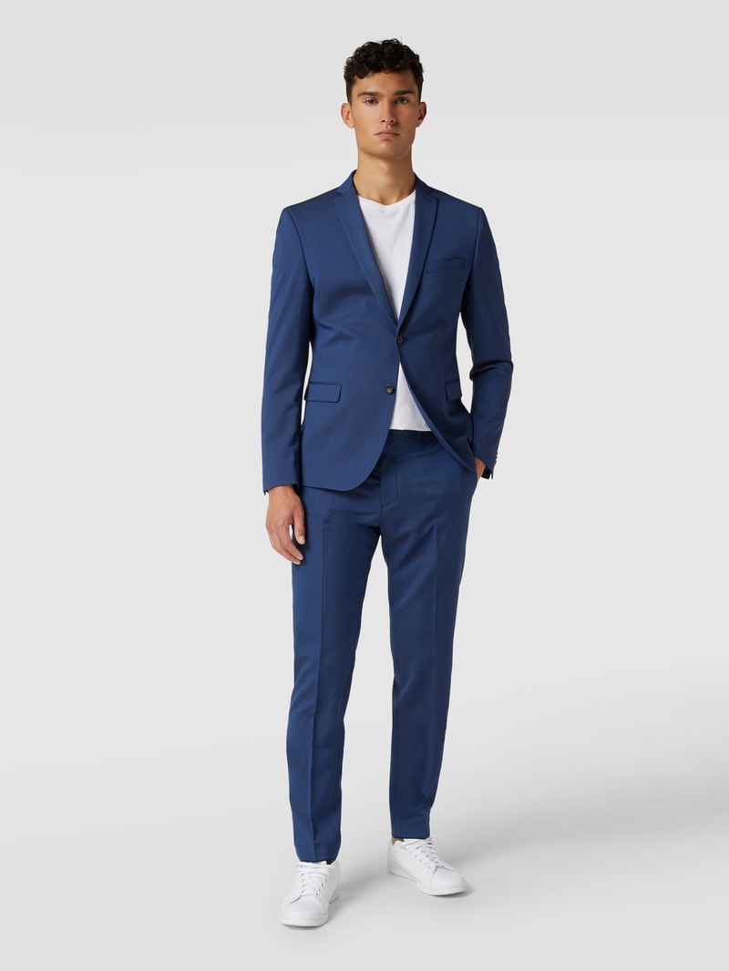 Business-Hose mit Webmuster in royalblau