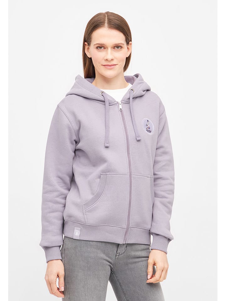 Derbe Sweatjacke in Flieder günstig kaufen