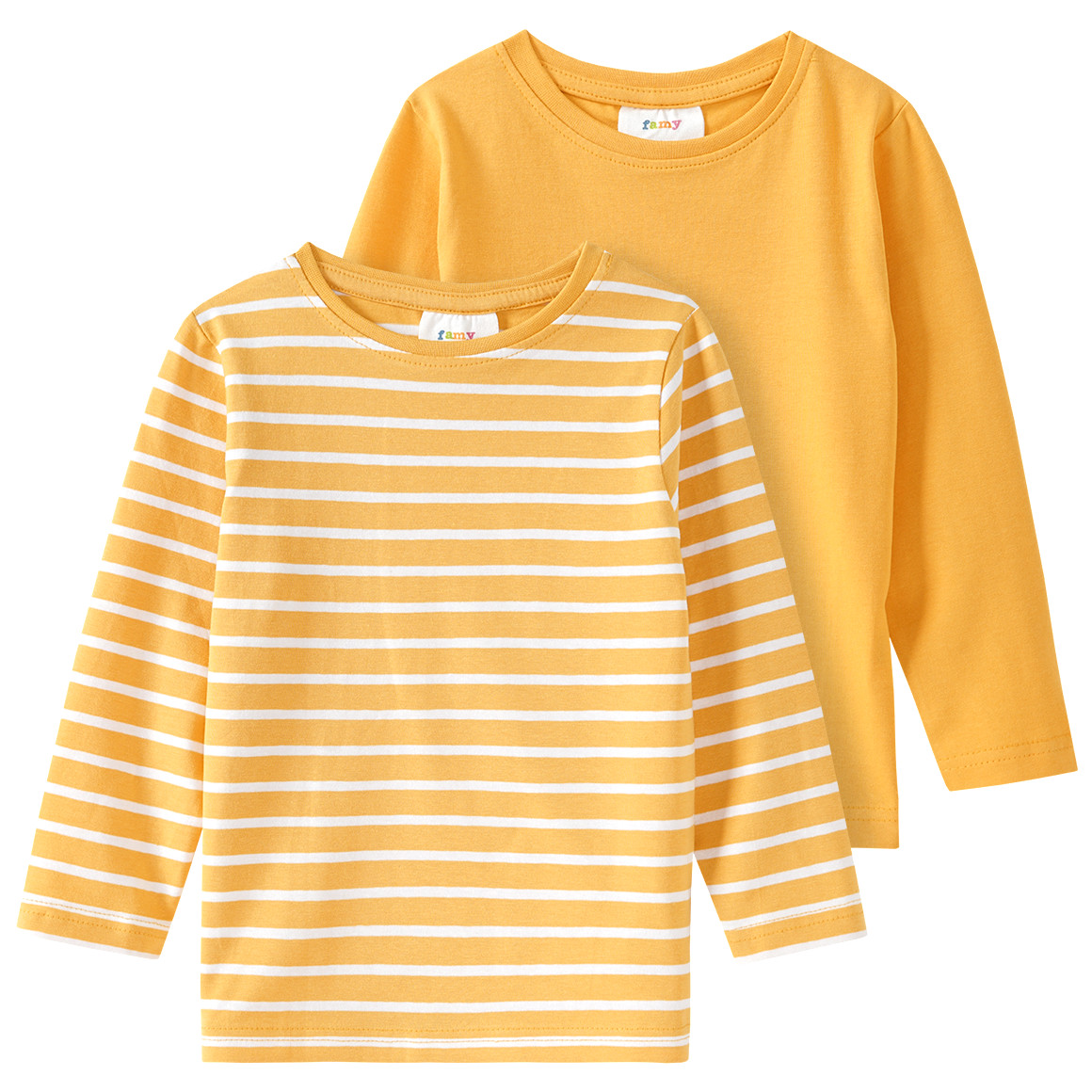 2 Mädchen Langarmshirts im Set