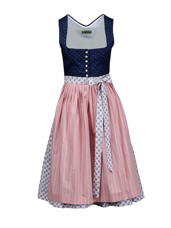Berwin & Wolff Dirndl in Dunkelblau/ Rosa günstig kaufen