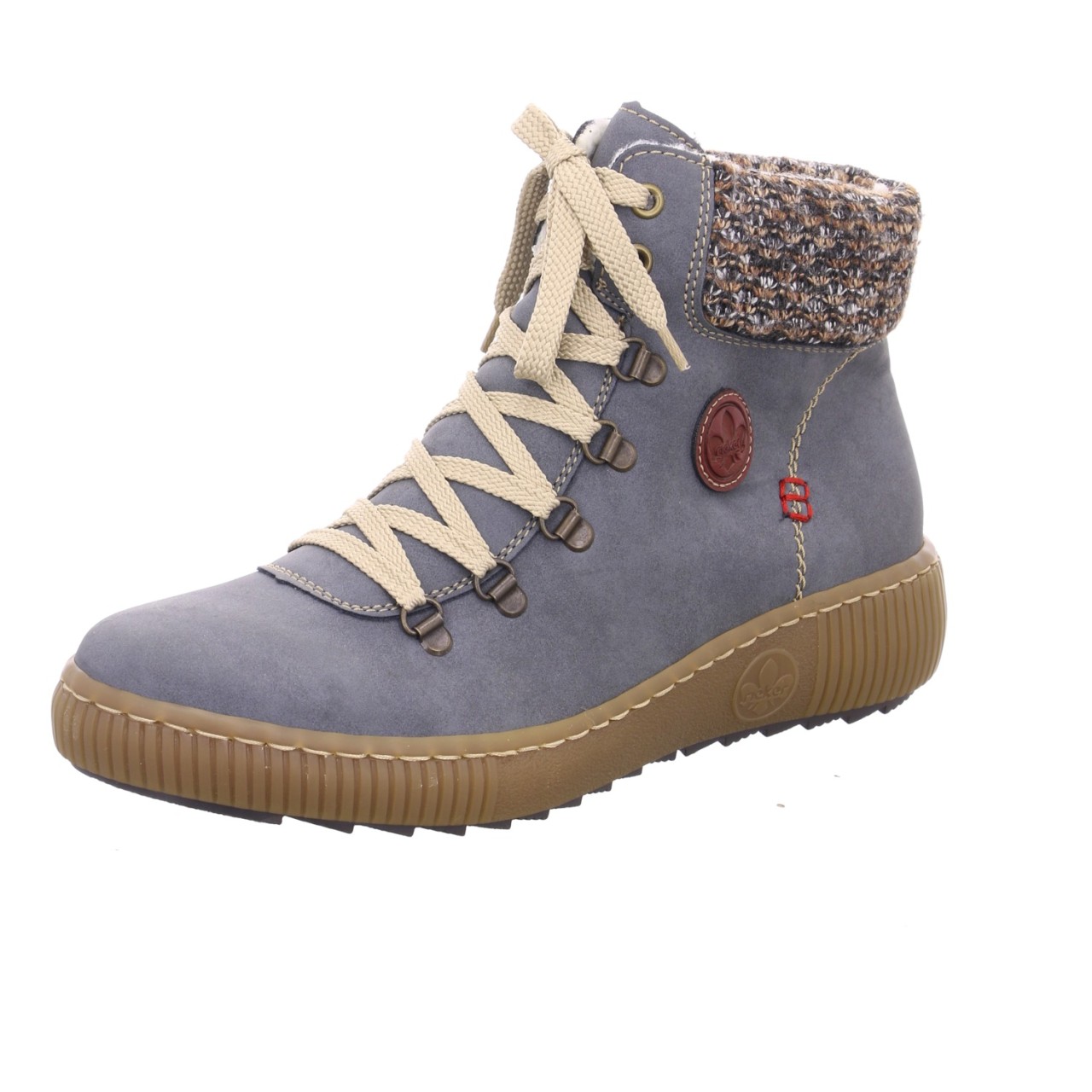 RIEKER Schnür-Stiefeletten blau