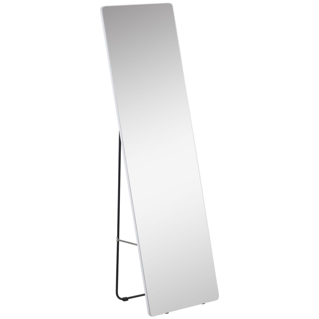 HOMCOM Standspiegel, Ganzkörperspiegel mit Ständer, 45 x 160 cm Wandspiegel
