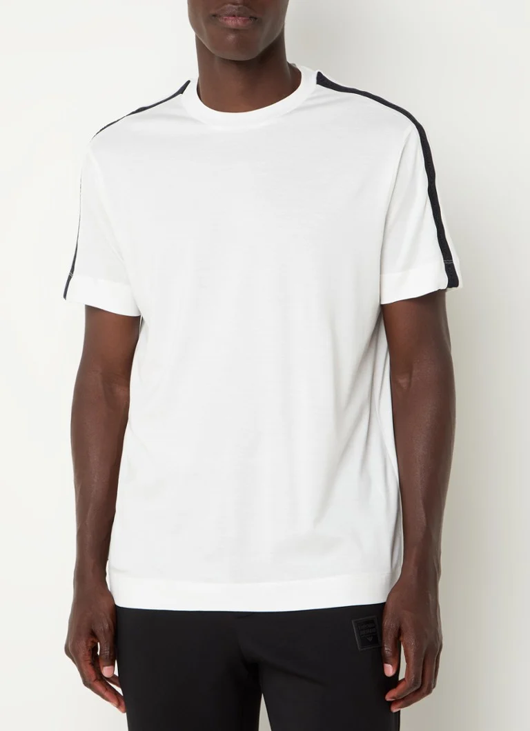 Tricou Emporio Armani cu logo brodat