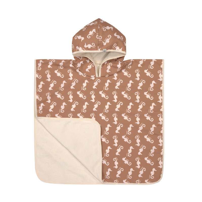 Poncho de plage hippocampe caramel Lässig