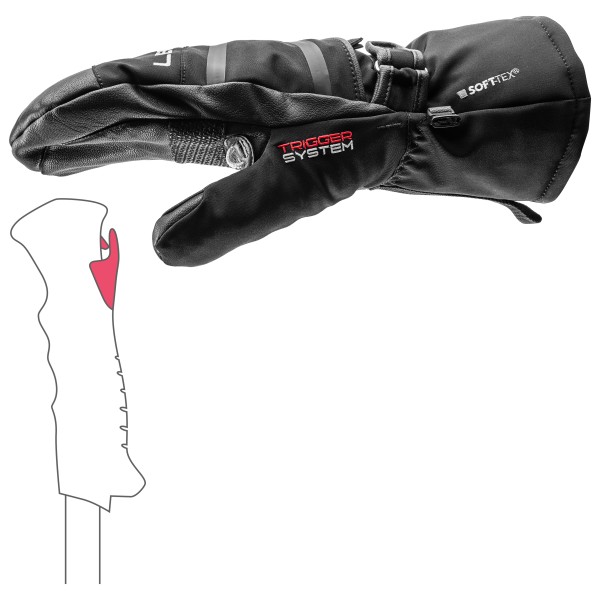 Leki - Detect XT 3D Mitt - Handschuhe