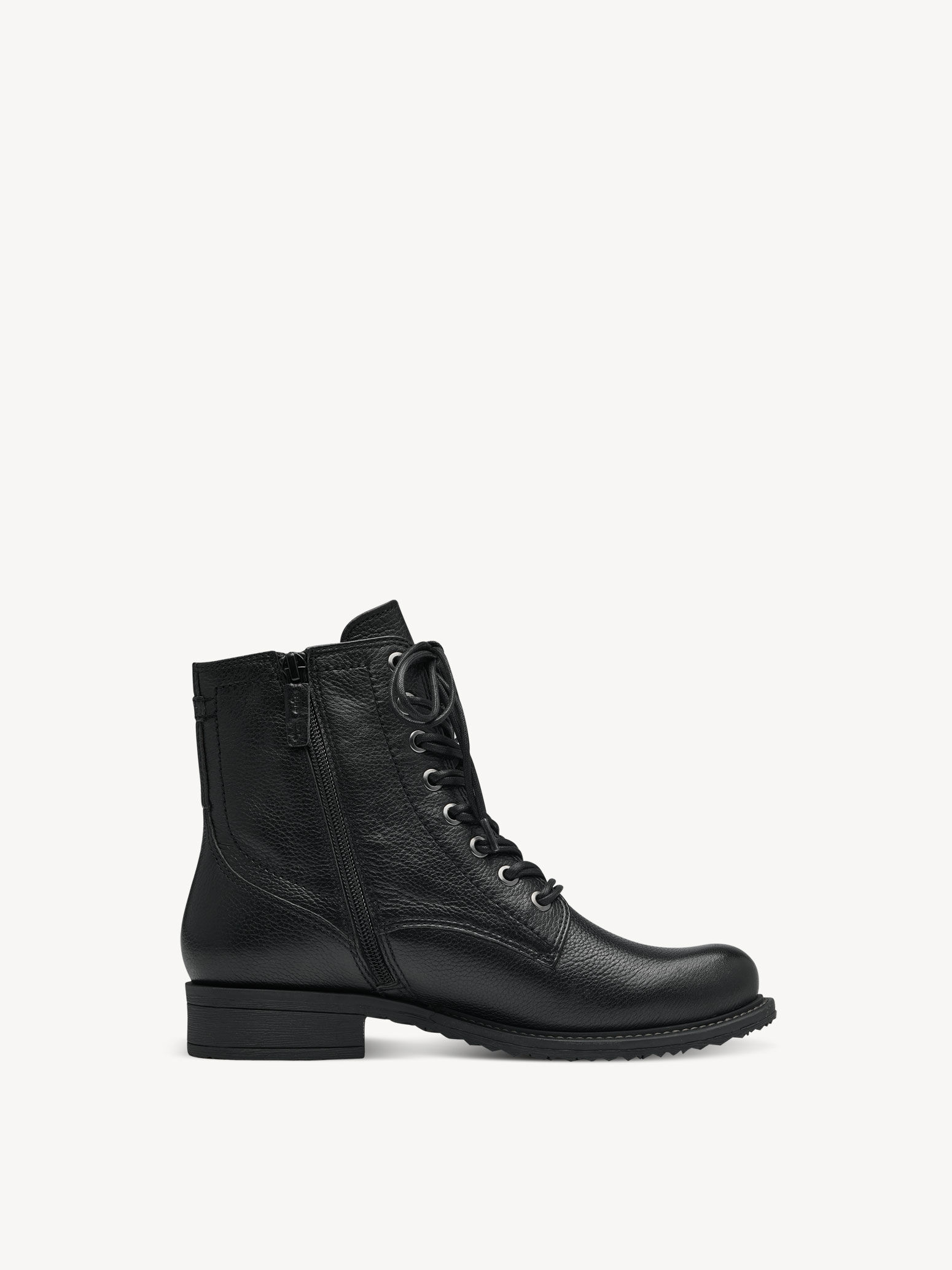 Bottine en cuir - noir