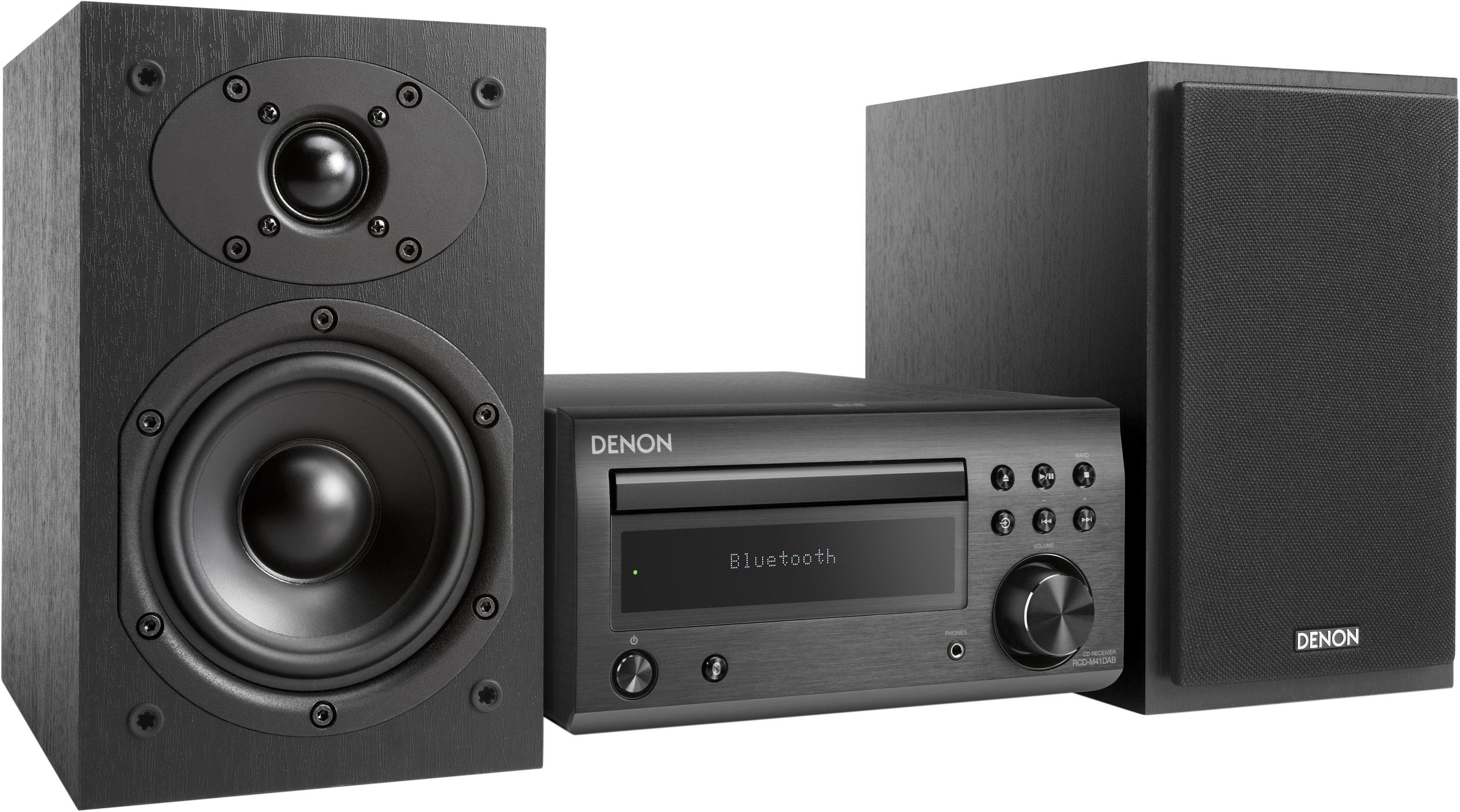 Denon D-M41 Microanlage (Digitalradio (DAB), FM-Tuner mit RDS, 60 W, CD-Player, Bluetooth)