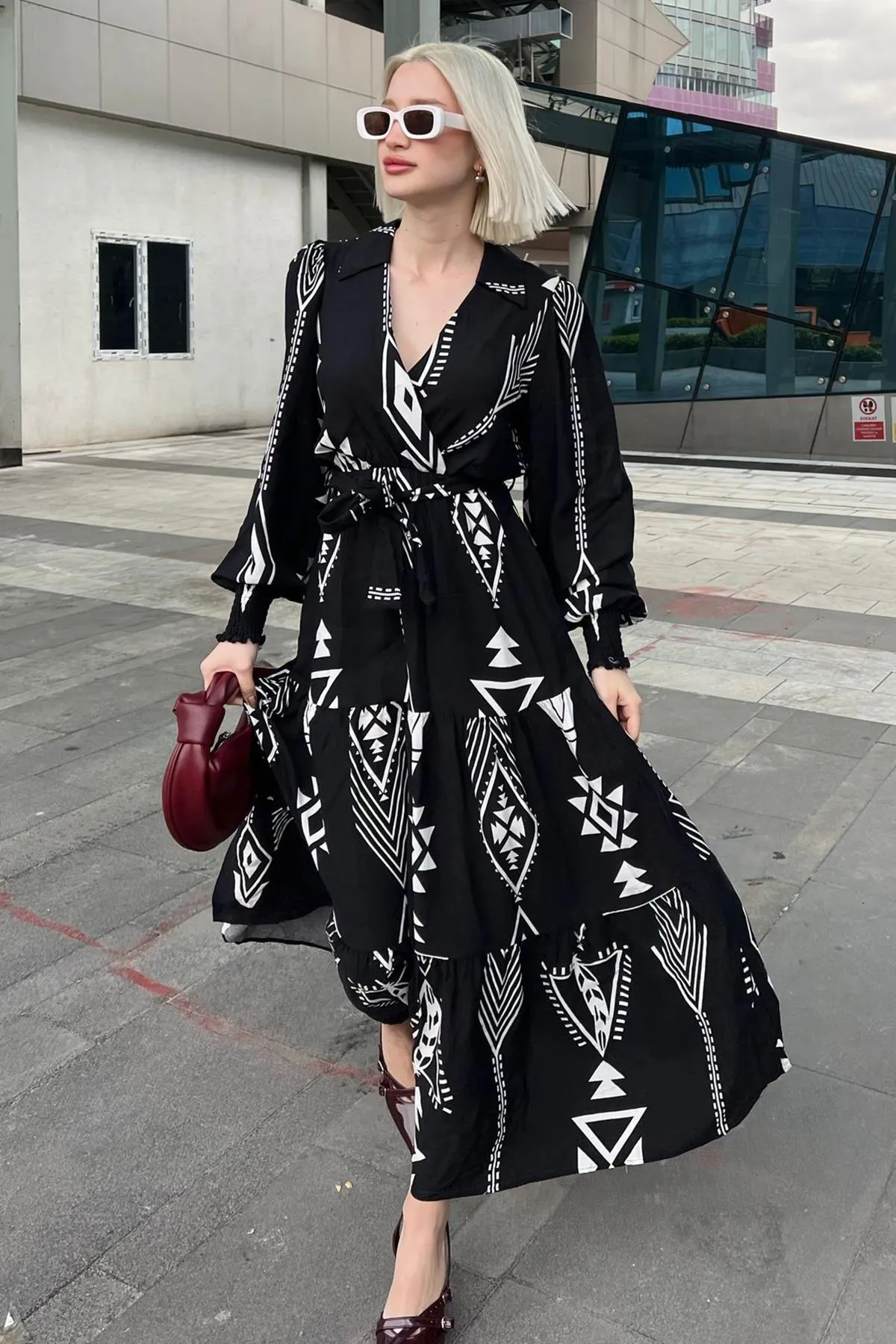 Madmext  Kleid - Schwarz - A-Linie