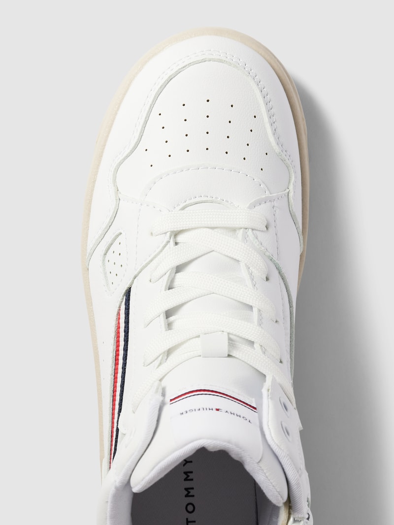 Sneaker mit Kontraststreifen Modell 'KAREEM' in weiß
