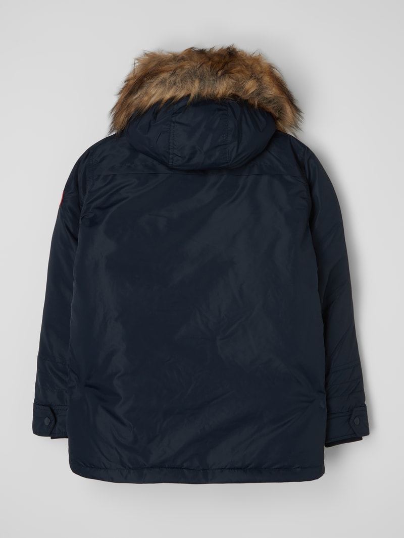 Parka mit Webpelz Modell 'Goole' in marineblau
