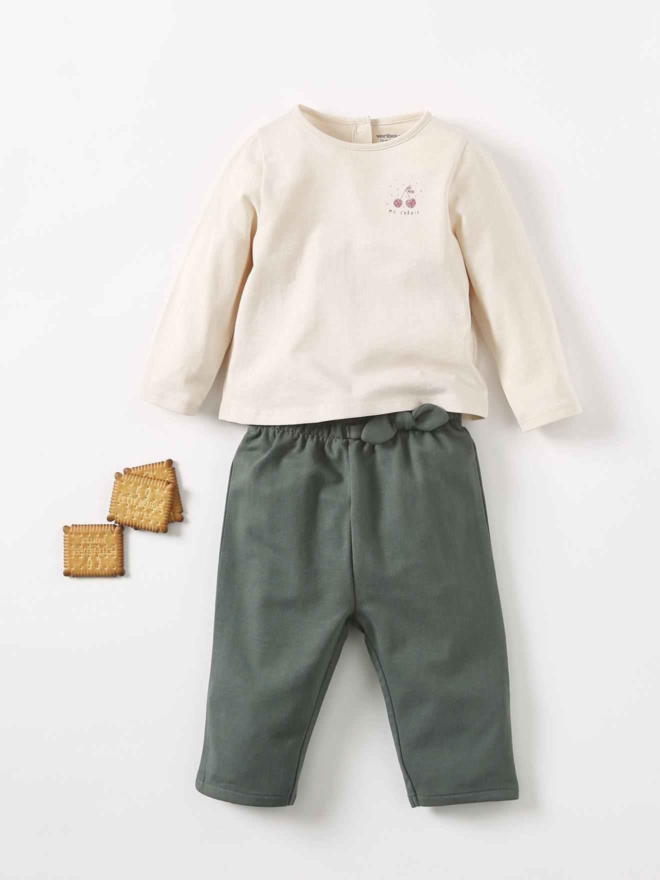 T-shirt bébé Basics manches longues orange