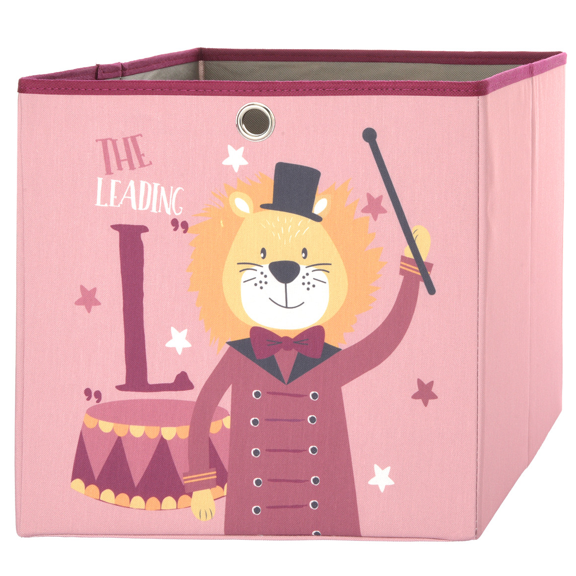 Große Aufbewahrungsbox mit Zirkus-Motiv