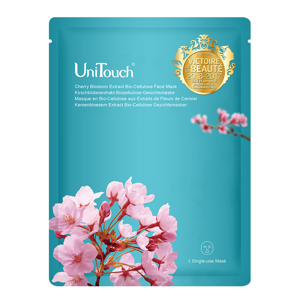 unitouch Masque Biocellulose aux extraits de Fleur de cerisier Masque de soin