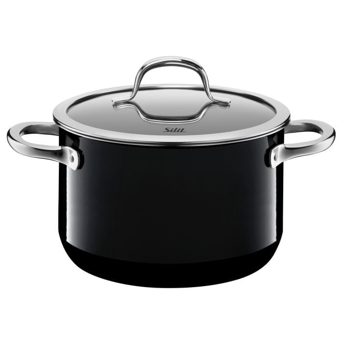 Silit Silargan® Passion Kochtopf mit Deckel, 20 cm, Black
