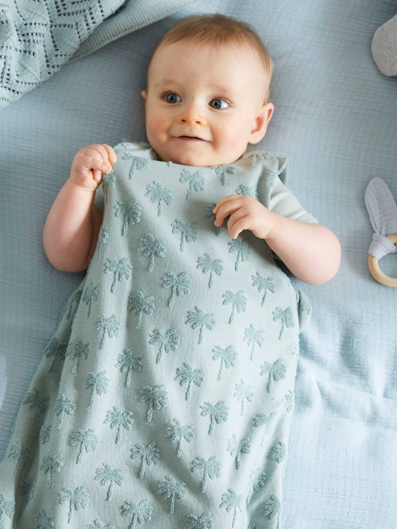 Vertbaudet Baby Sommerschlafsack aus Frottee Oeko-Tex - erdbeere