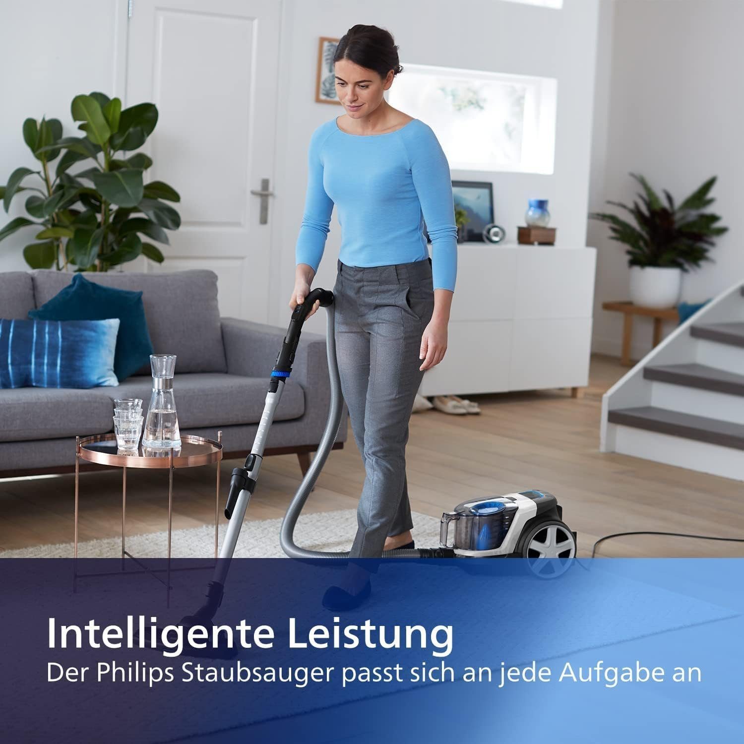 Philips Zyklon Hybrid Staubsauger Zyklon Staubsauger Zyklonstaubsauger extra stark Bodensauger, 650,00 W, Beutellos, Beutelloser Sauger, leise, 1,5 L Fassungsvermögen, Bodenstaubsauger