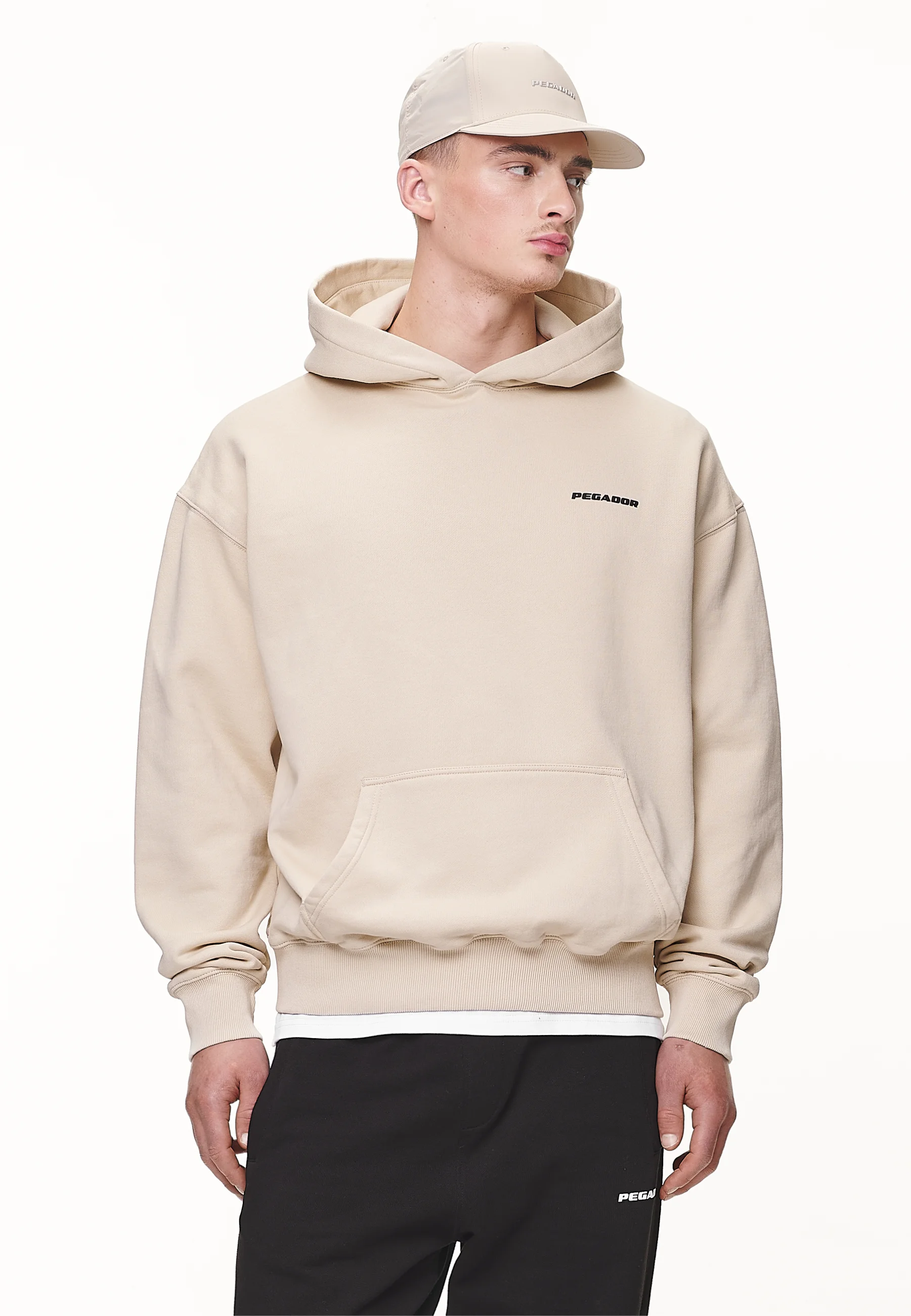 Sudadera con capucha extragrande con logotipo de Pegador