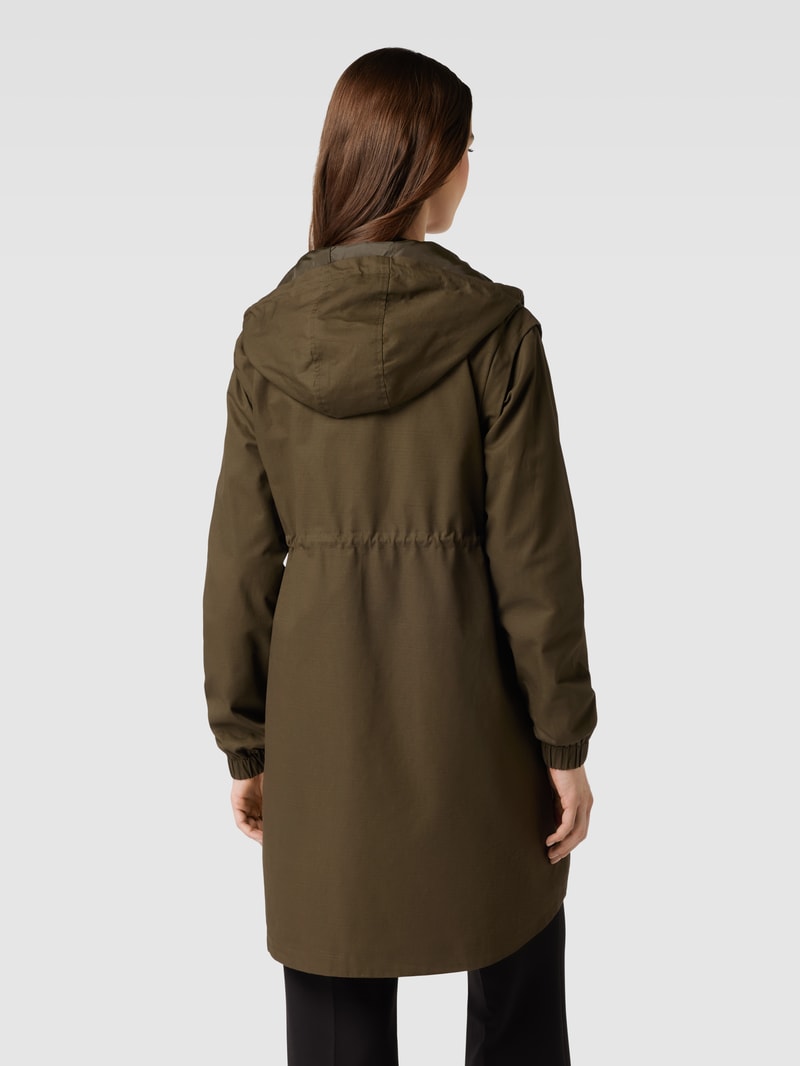 Umstands-Parka mit seitlichen Eingrifftaschen Modell 'Mila' in olivgrün