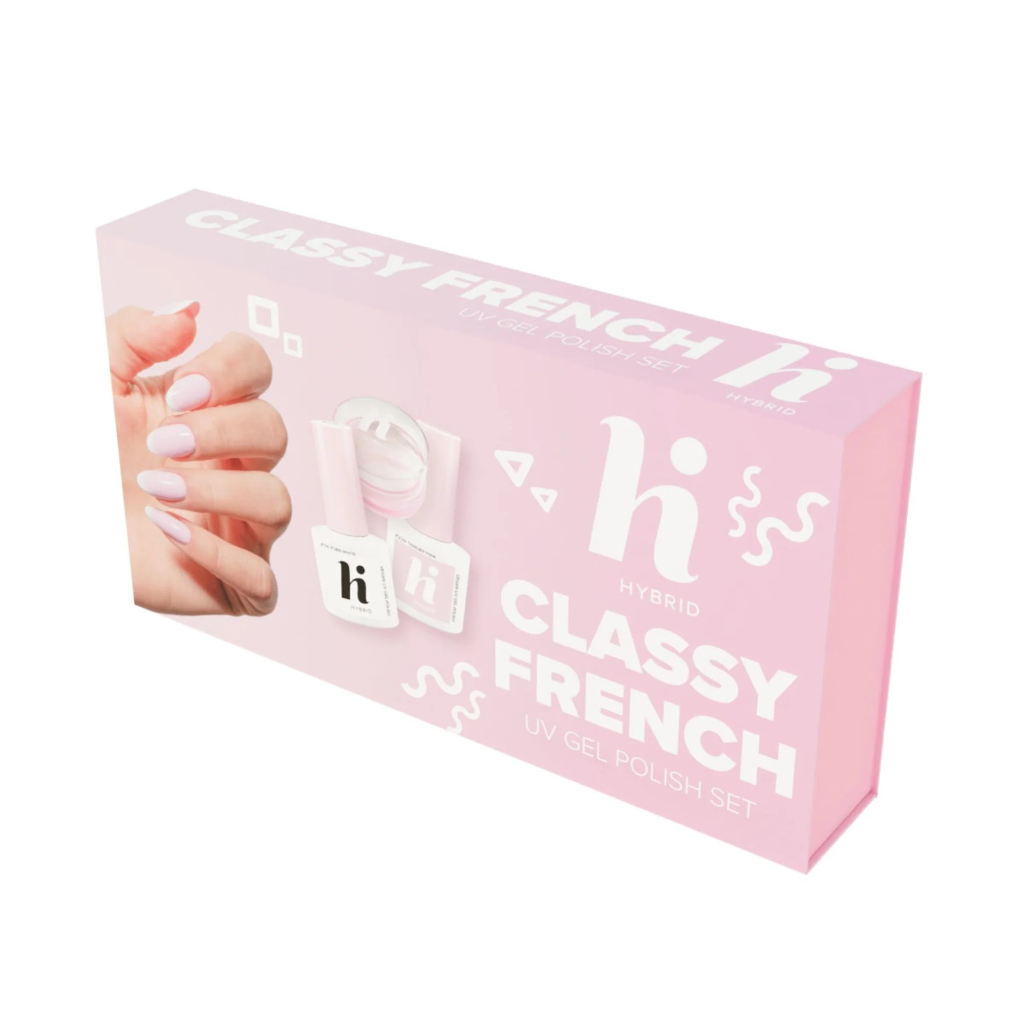 UV Gel Polish CLASSY FRENCH Sæt - Makeup Box