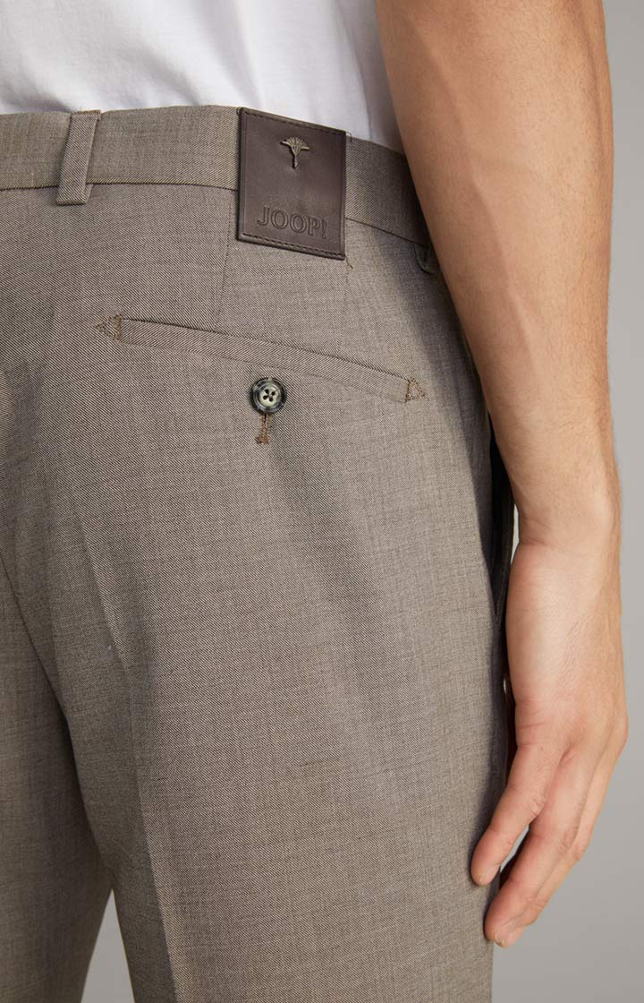 Chino Hank in Braun strukturiert
