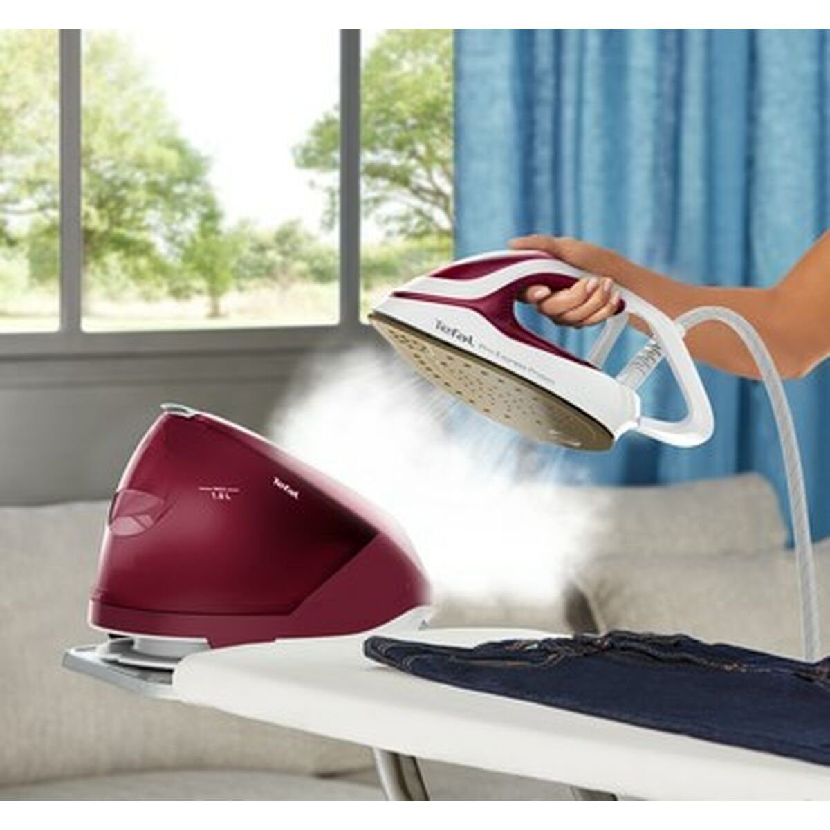 Tefal Dampfbügeleisen Bügeleisenstation Tefal Durilium AirGlide 2600 W