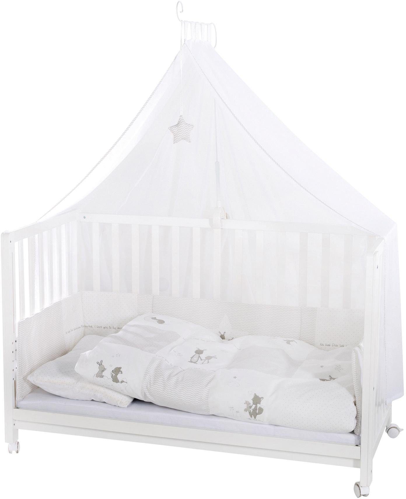 roba® Babybett Room Bed, Fox & Bunny, 6-tlg.