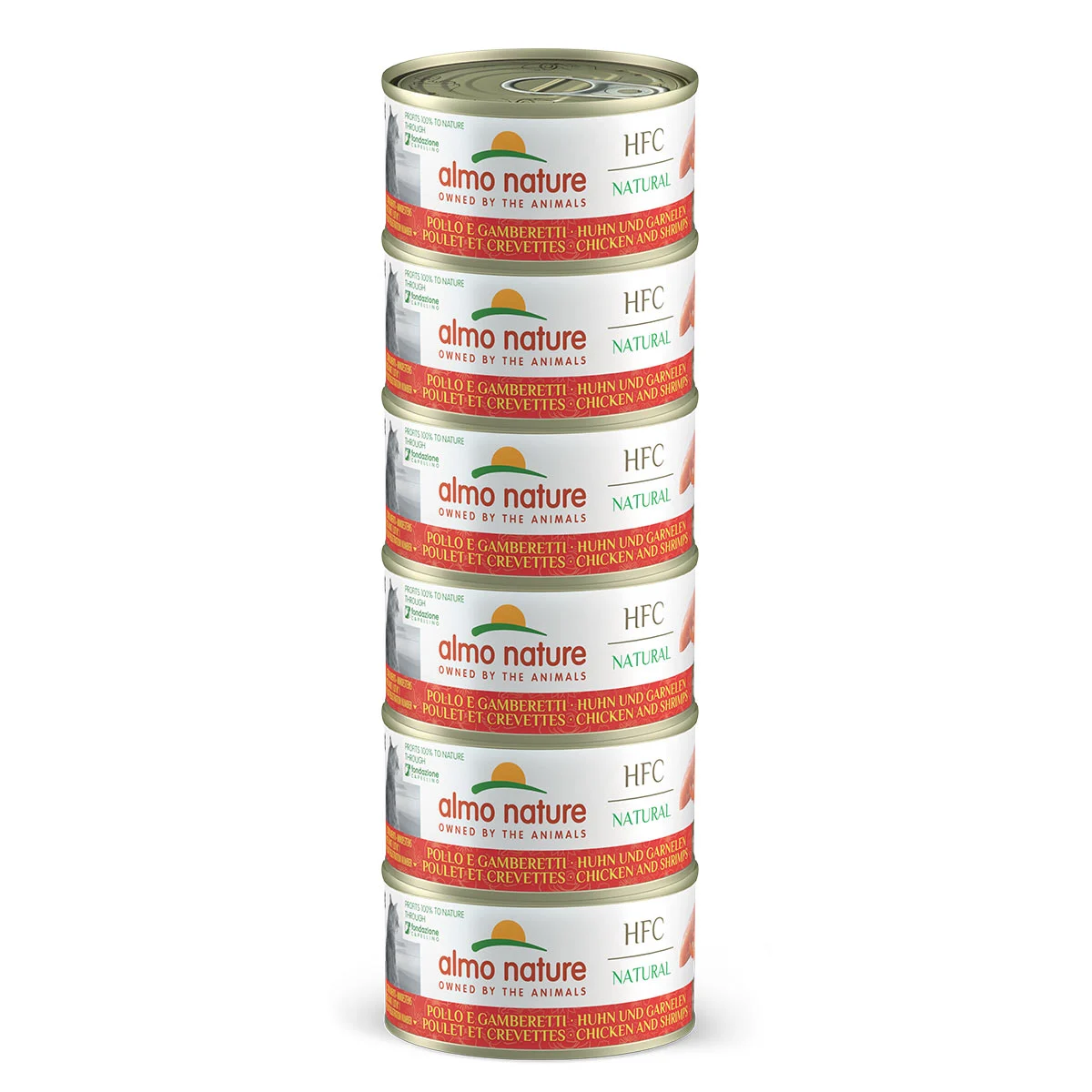 Almo Nature HFC Natural Huhn & Garnelen 6x70g kaufen bei ZooRoyal