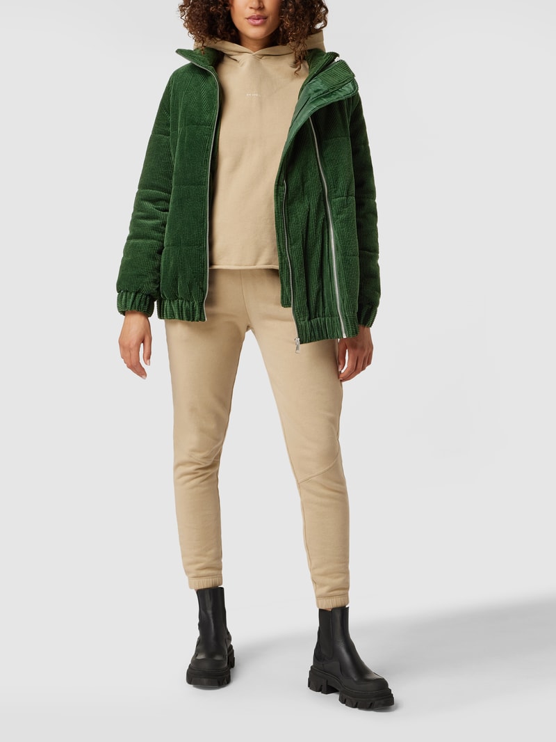 Umstand-Jacke aus Cord in dunkelgrün