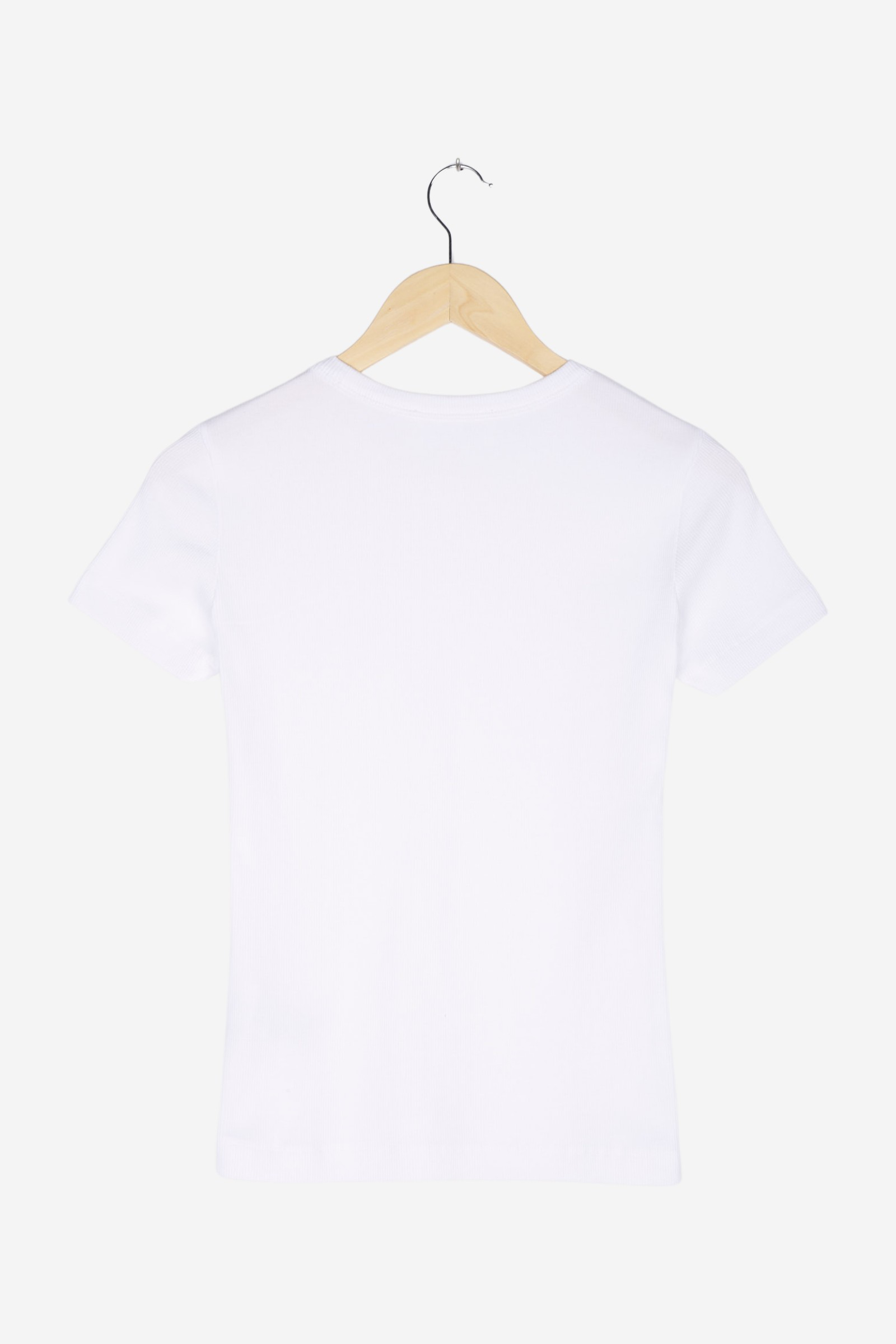 Ripp-T-Shirt Regular Fit aus Bio-Baumwoll Mix