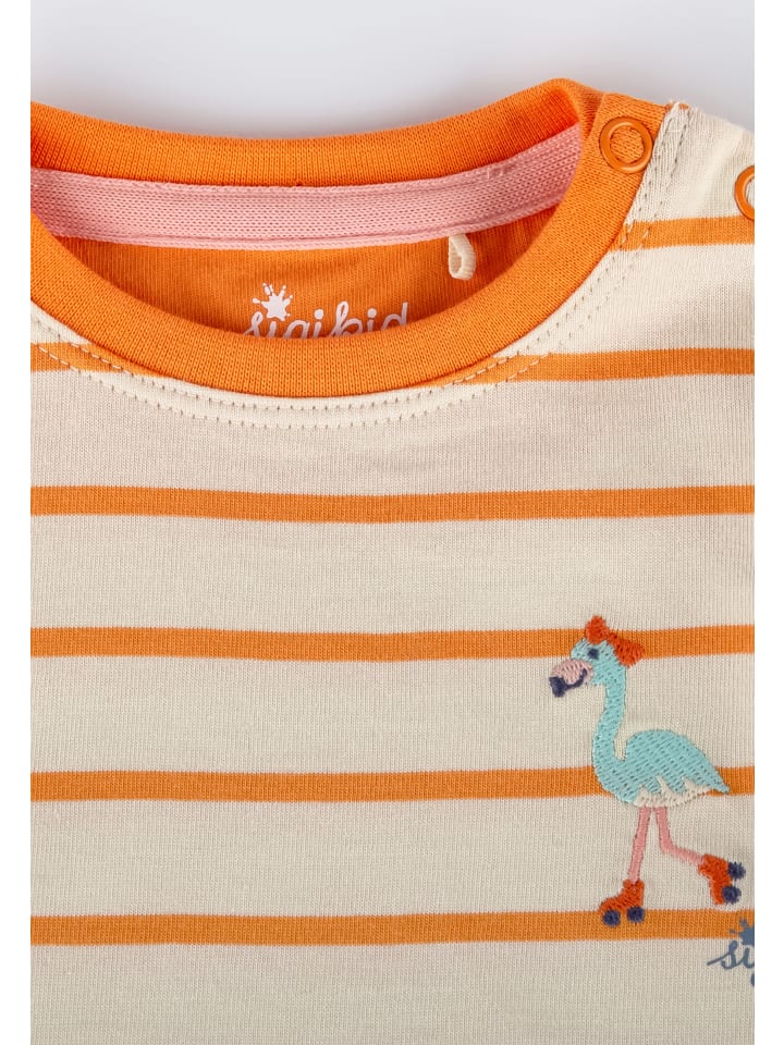 Sigikid Langarmshirt Wild Flamingo in creme/orange günstig kaufen