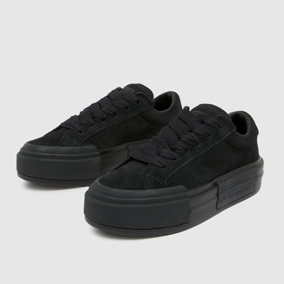 Converse – All Star Cruise – Svarta sneakers med lädermotiv