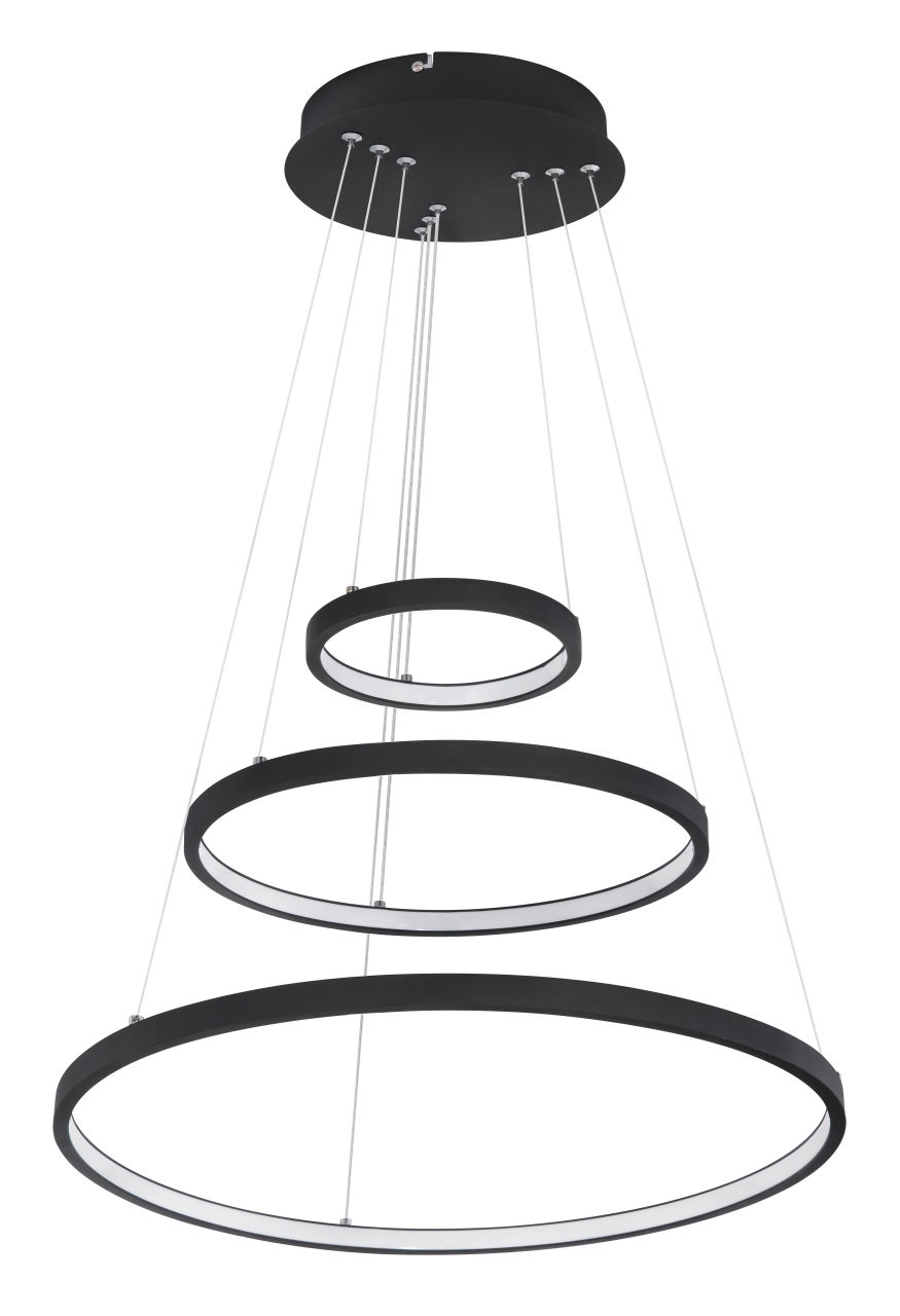 Globo Lighting - RALPH - Hängeleuchte Metall schwarz matt, LED